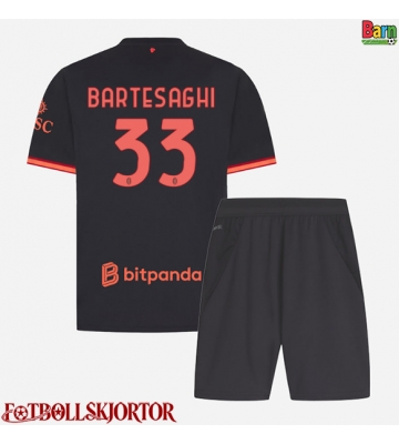 AC Milan Davide Bartesaghi #33 Tredje Kläder Barn 2026-27 Kortärmad (+ Korta byxor)